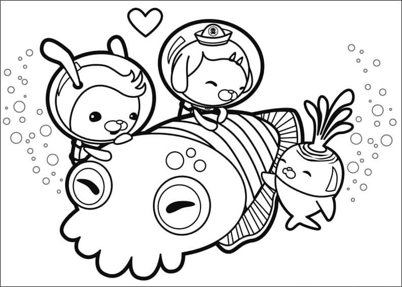 ζωγραφική Δωρεάν Εκτύπωση Octonauts