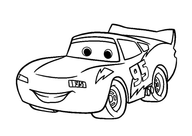 ζωγραφική Lightning Mcqueen Δωρεάν για αγόρια