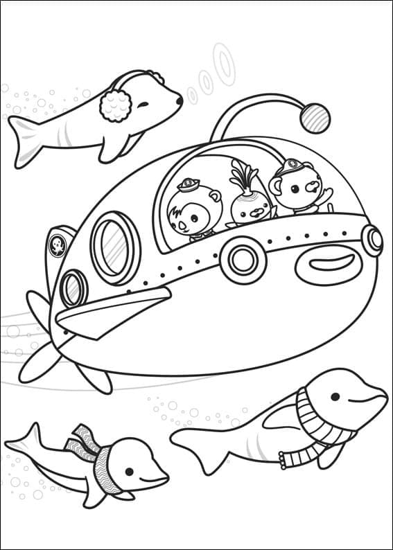 ζωγραφική Octonauts Εκτυπώσιμο