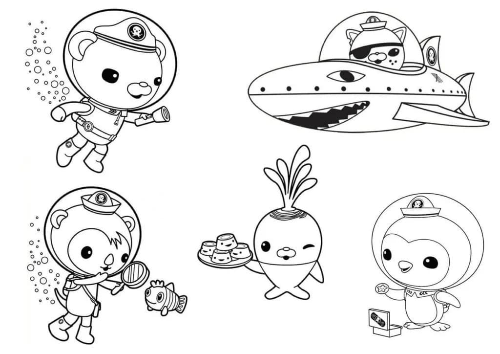 ζωγραφική Octonauts Πολύ Δωρεάν