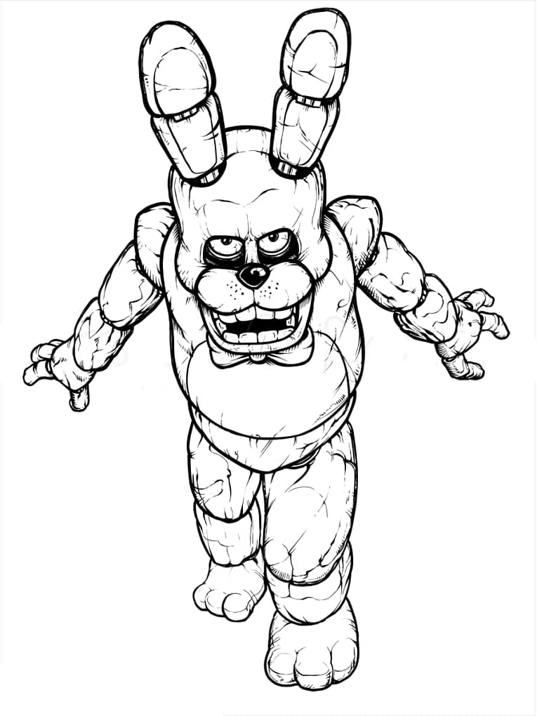 ζωγραφική Περίγραμμα Withered Bonnie