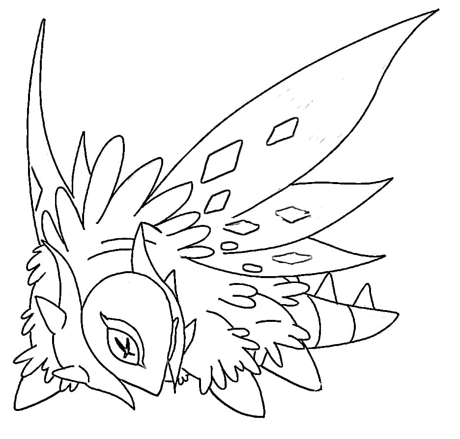 ζωγραφική Pokemon Slither Wing