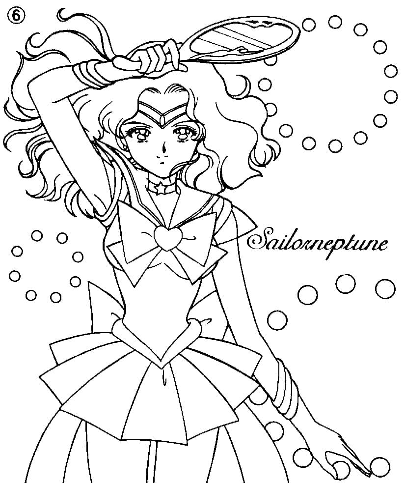 ζωγραφική Sailor Neptune από Sailor Moon