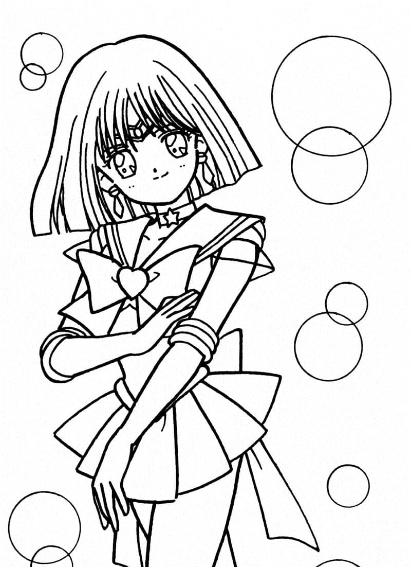 ζωγραφική Sailor Saturn από Sailor Moon