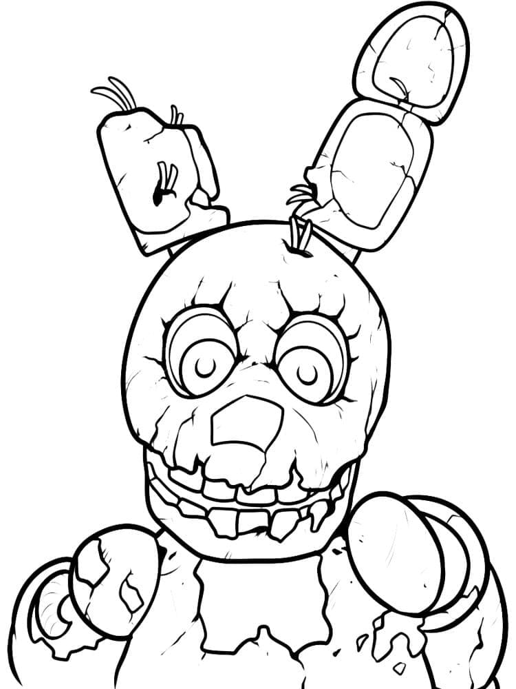 ζωγραφική Springtrap Πέντε Νύχτες στου Φρέντι