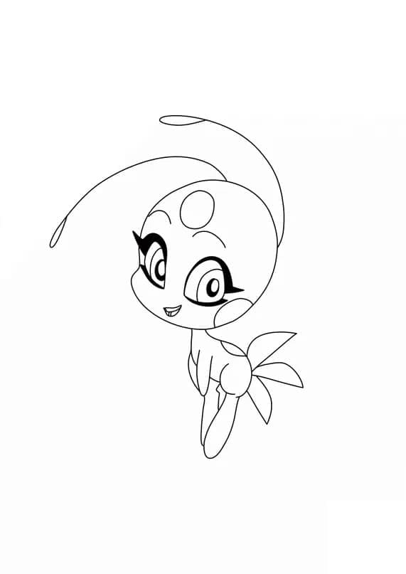 ζωγραφική Tikki από το Miraculous Ladybug