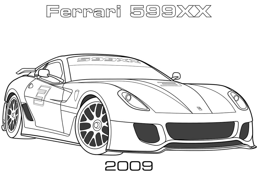 ζωγραφική 2009 Ferrari 599XX