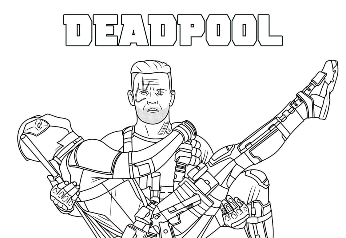 ζωγραφική Cable και Deadpool