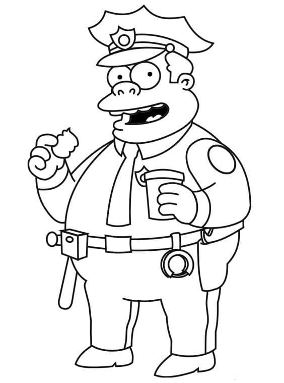 ζωγραφική Chief Wiggum