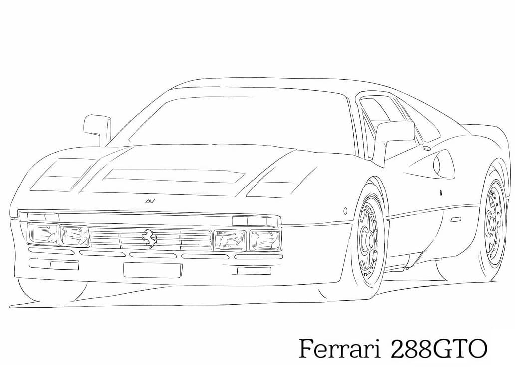 ζωγραφική Ferrari 288 GTO