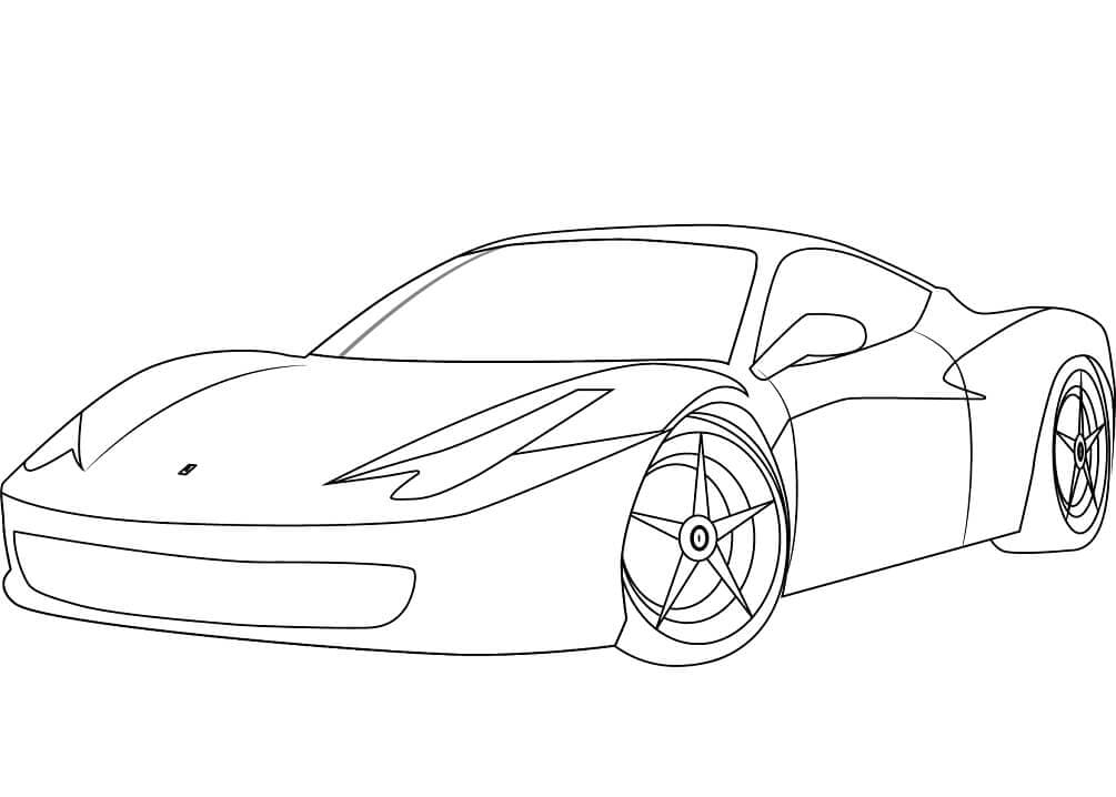 ζωγραφική Ferrari 458