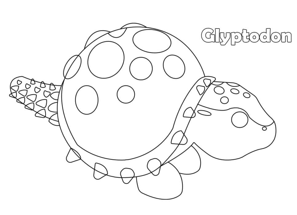 ζωγραφική Glyptodon από το Υιοθετήστε με