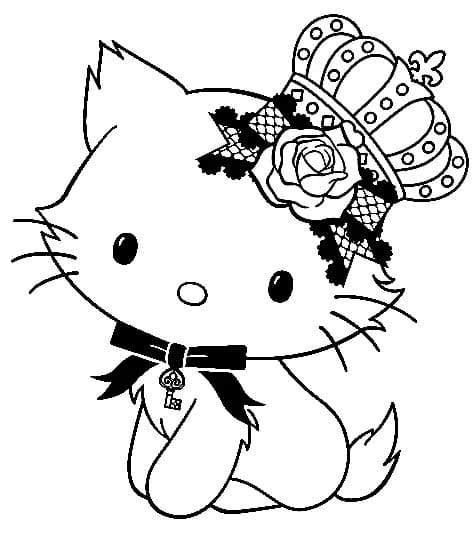 ζωγραφική γοητευτική γατούλα από το Sanrio