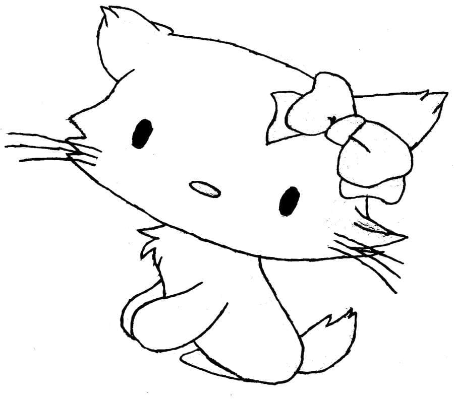 ζωγραφική γοητευτική γατούλα sanrio