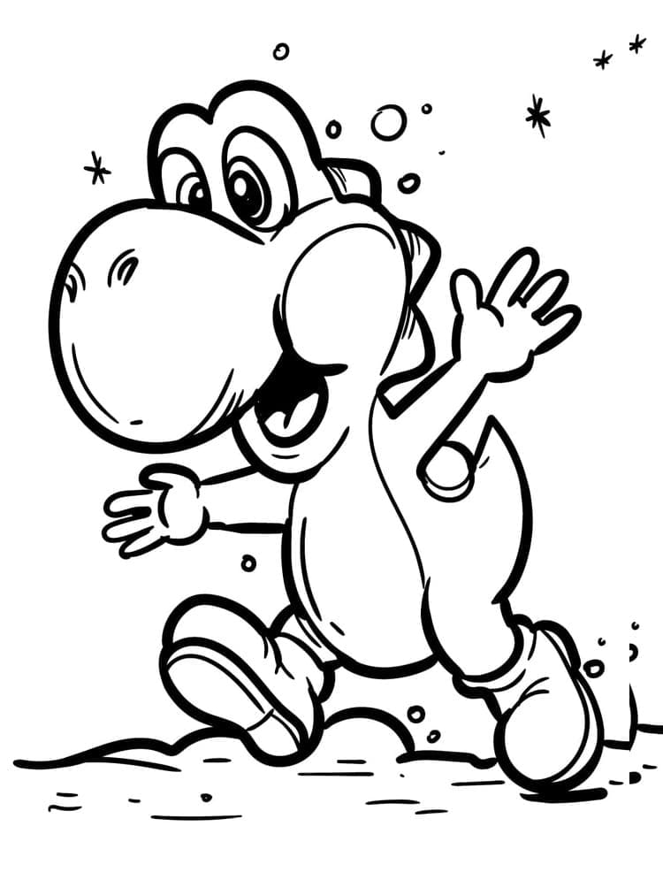 ζωγραφική Kawaii Yoshi