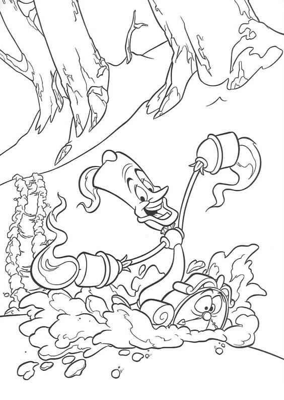 ζωγραφική Λουμιέρ και Cogsworth