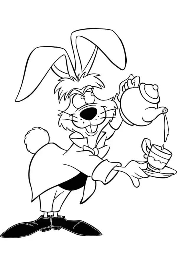ζωγραφική March Hare από την Αλίκη στη χώρα των θαυμάτων
