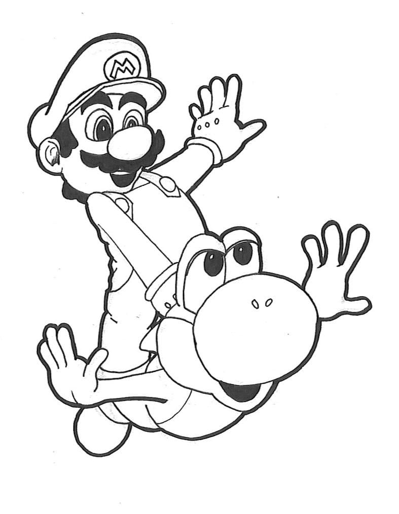 ζωγραφική Mario and Yoshi