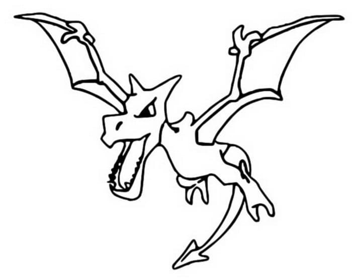 ζωγραφική Pokemon Aerodactyl