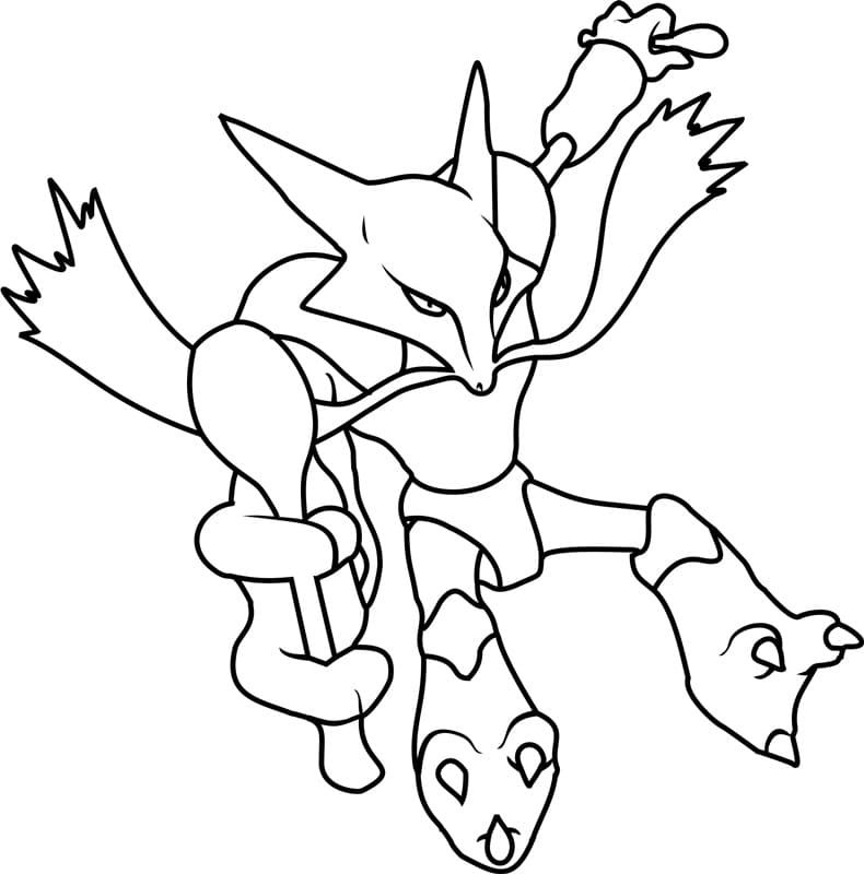 ζωγραφική Pokemon Alakazam