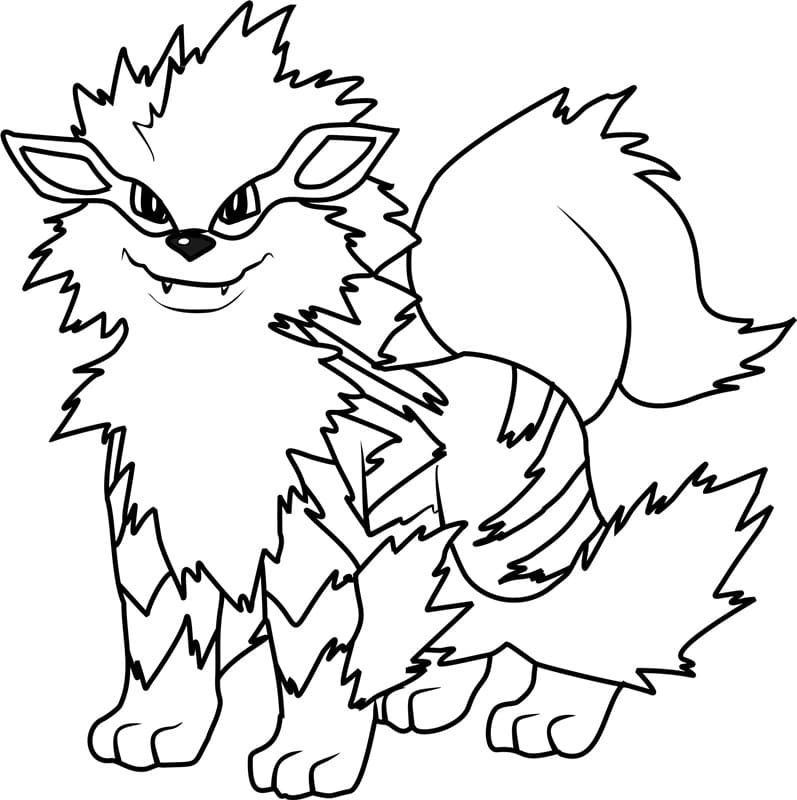 ζωγραφική Pokemon Arcanine