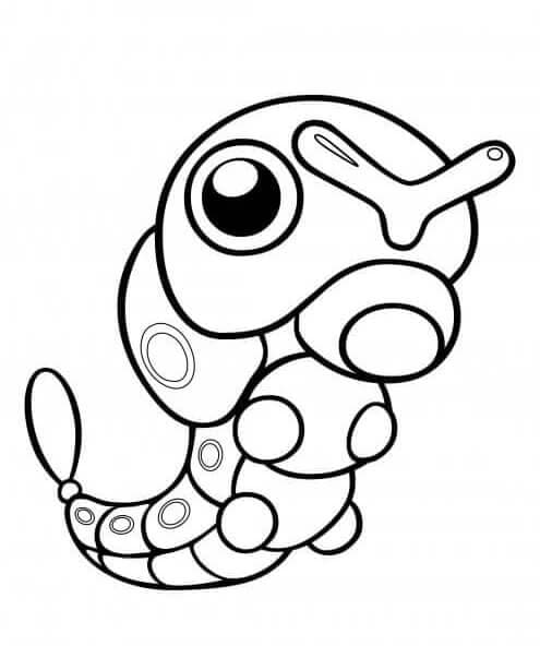 ζωγραφική Pokemon Caterpie