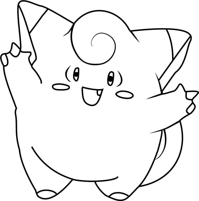 ζωγραφική Pokemon Clefairy