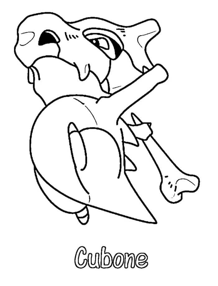 ζωγραφική Pokemon Cubone