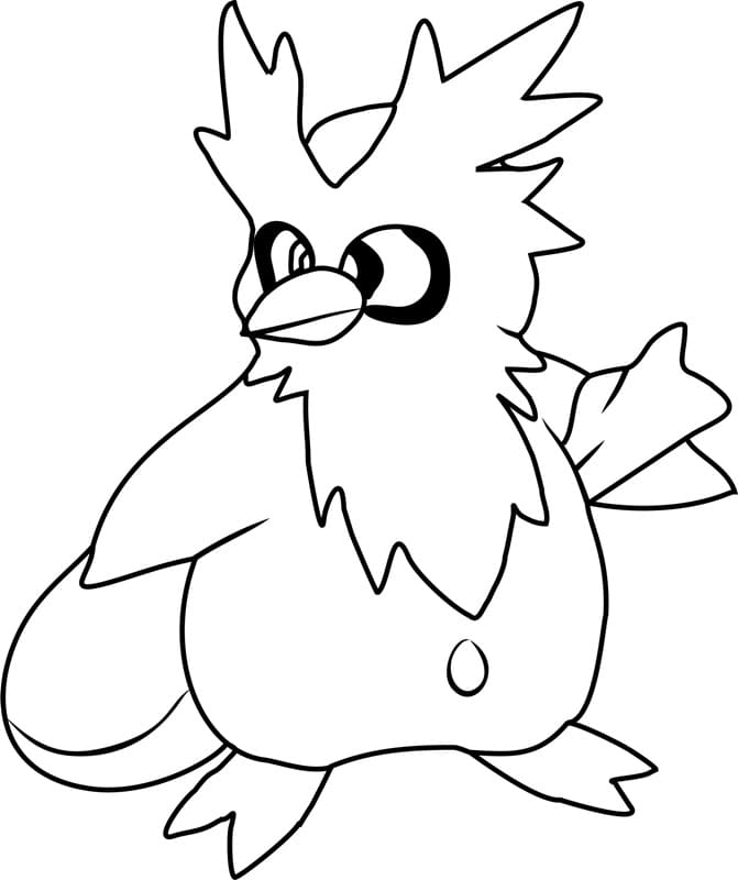 ζωγραφική Pokemon Delibird