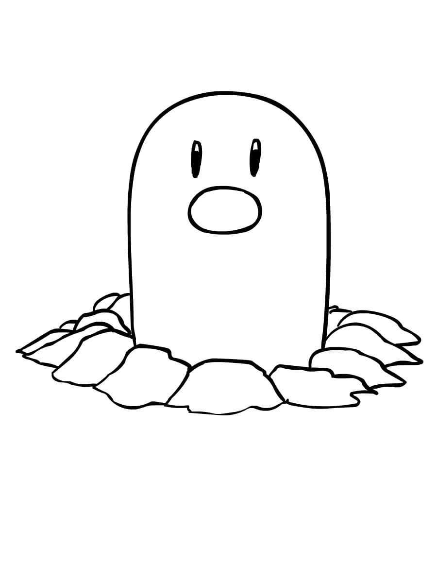 ζωγραφική Pokemon Diglett