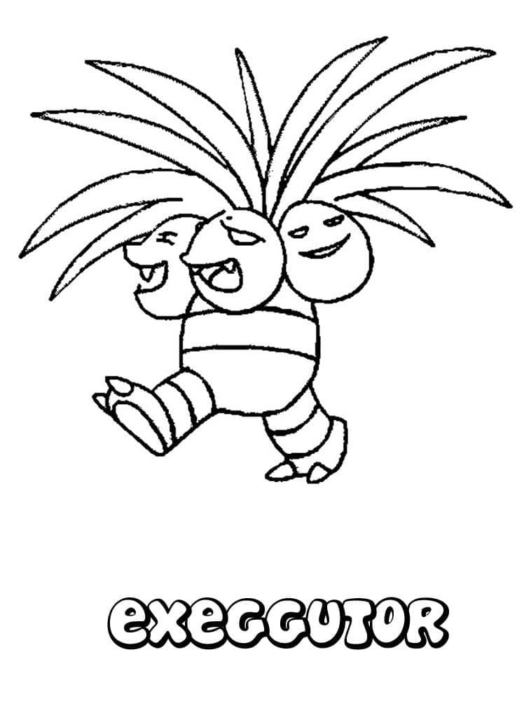 ζωγραφική Pokemon Exeggutor