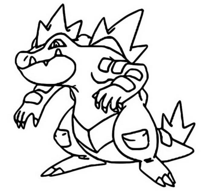 ζωγραφική Pokemon Feraligatr