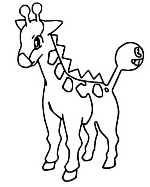 ζωγραφική Pokemon Girafarig
