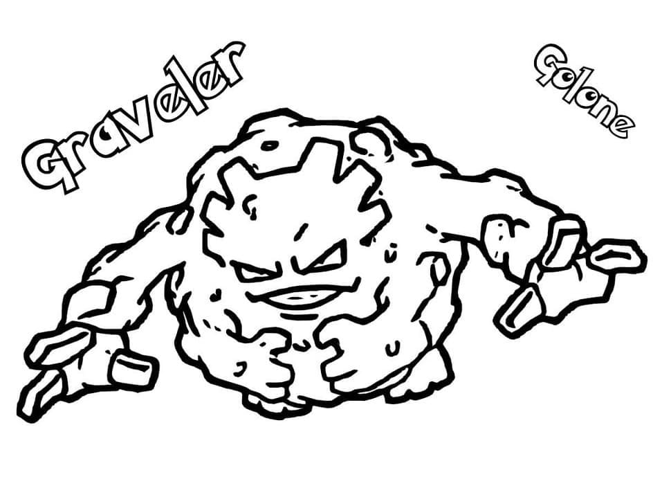 ζωγραφική Pokemon Graveler