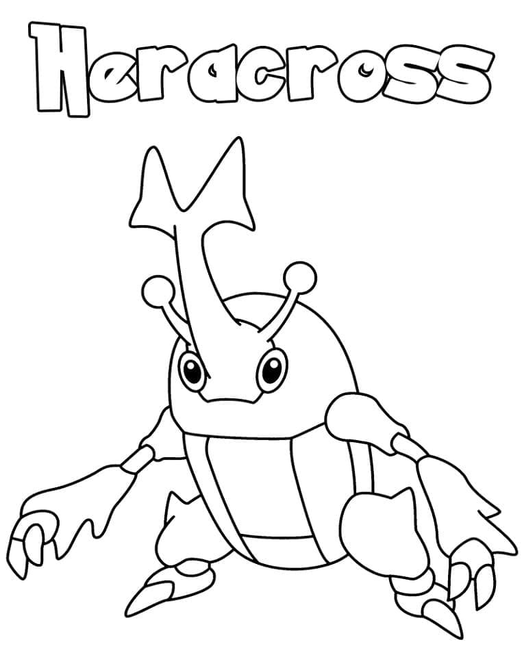 ζωγραφική Pokemon Heracross