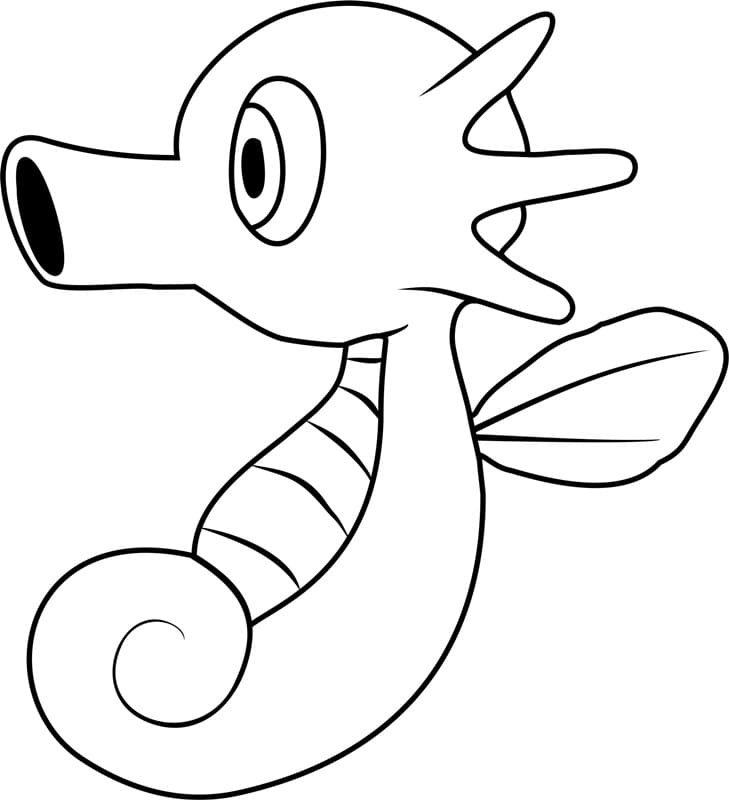 ζωγραφική Pokemon Horsea