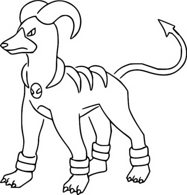 ζωγραφική Pokemon Houndoom