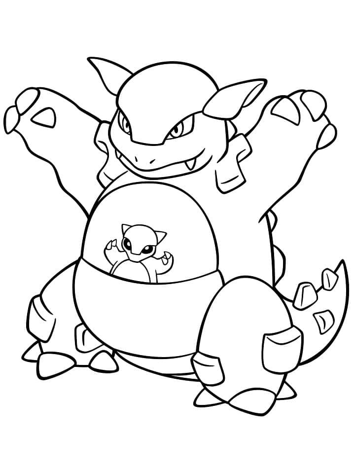 ζωγραφική Pokemon Kangaskhan
