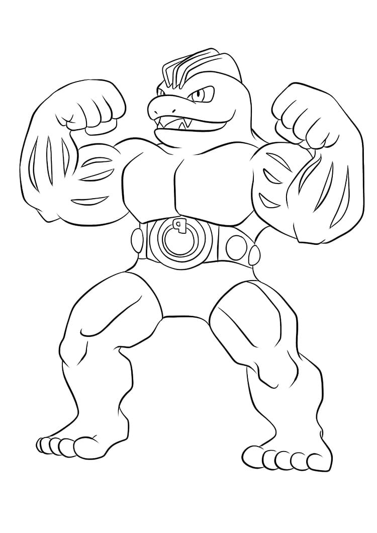ζωγραφική Pokemon Machoke