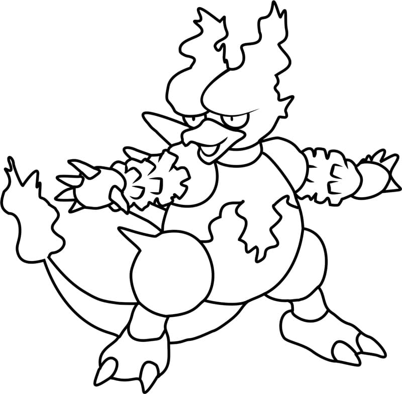 ζωγραφική Pokemon Magmar