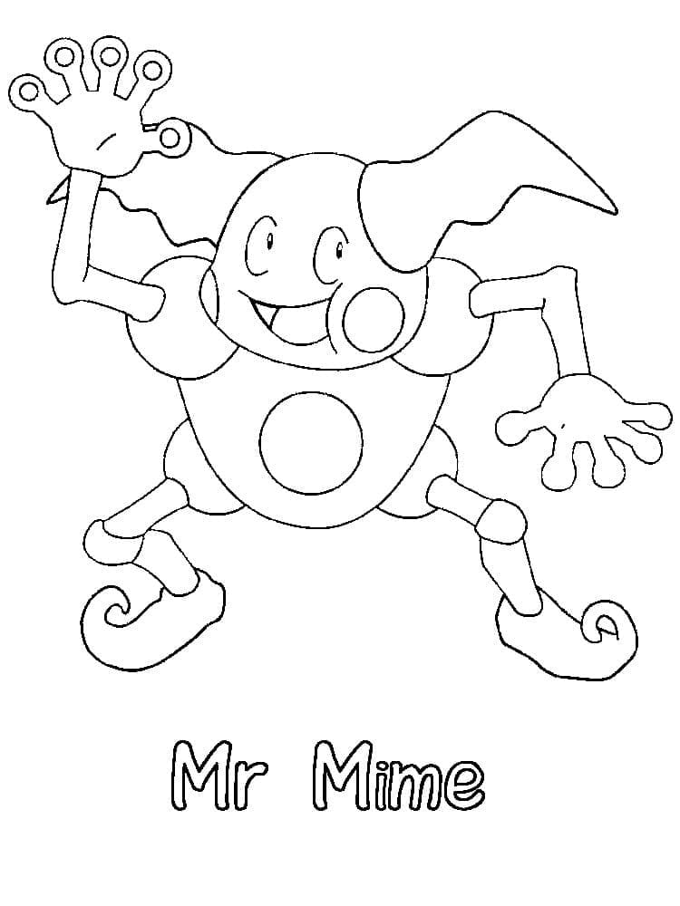 ζωγραφική Pokemon Mr. Mime