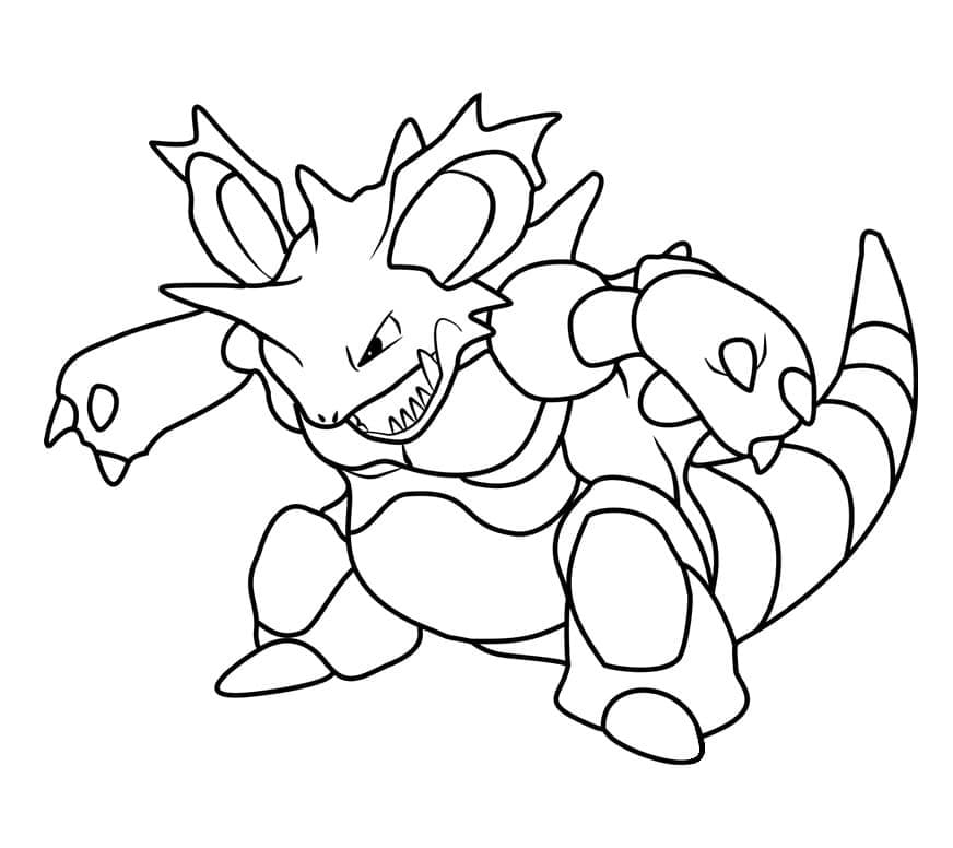 ζωγραφική Pokemon Nidoking