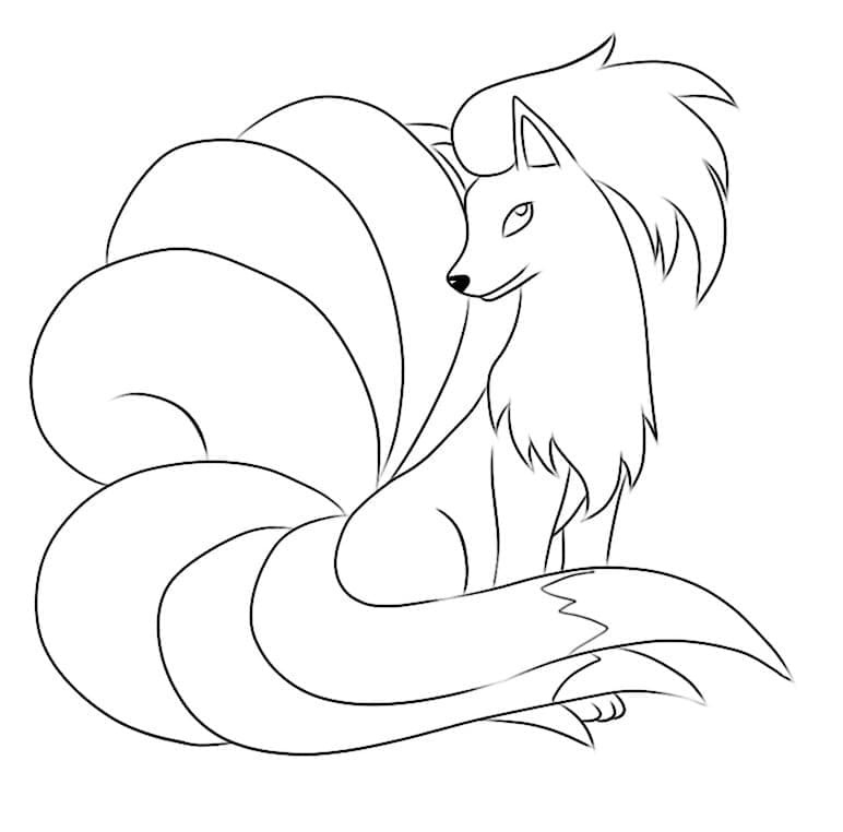 ζωγραφική Pokemon Ninetales