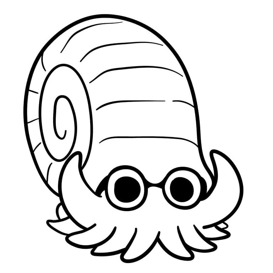 ζωγραφική Pokemon Omanyte