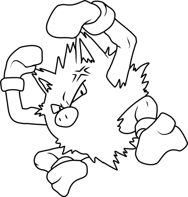 ζωγραφική Pokemon Primeape