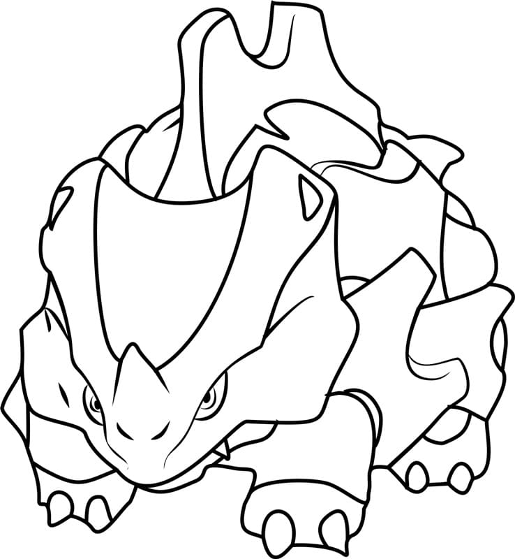 ζωγραφική Pokemon Rhyhorn