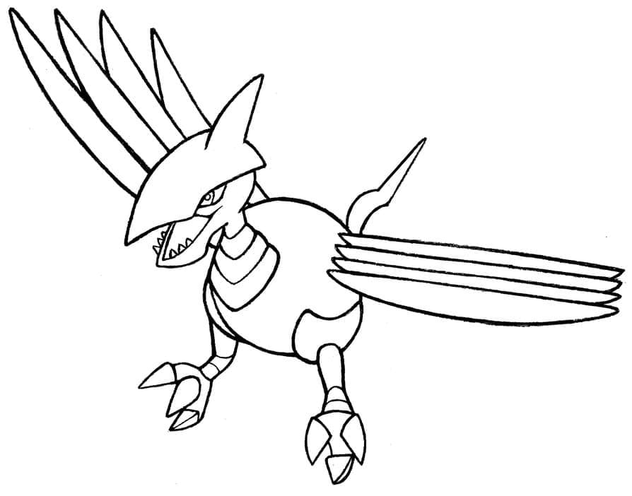 ζωγραφική Pokemon Skarmory