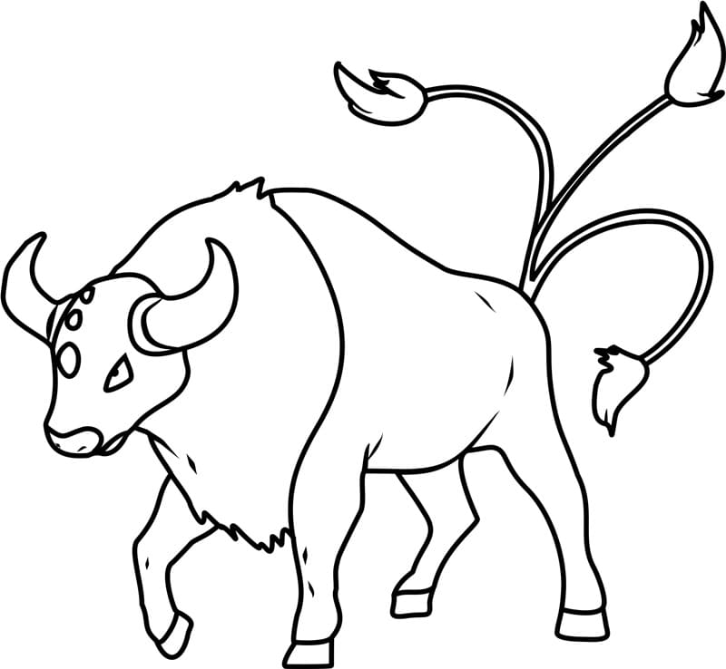 ζωγραφική Pokemon Tauros
