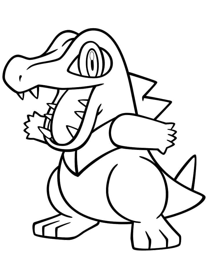 ζωγραφική Pokemon Totodile
