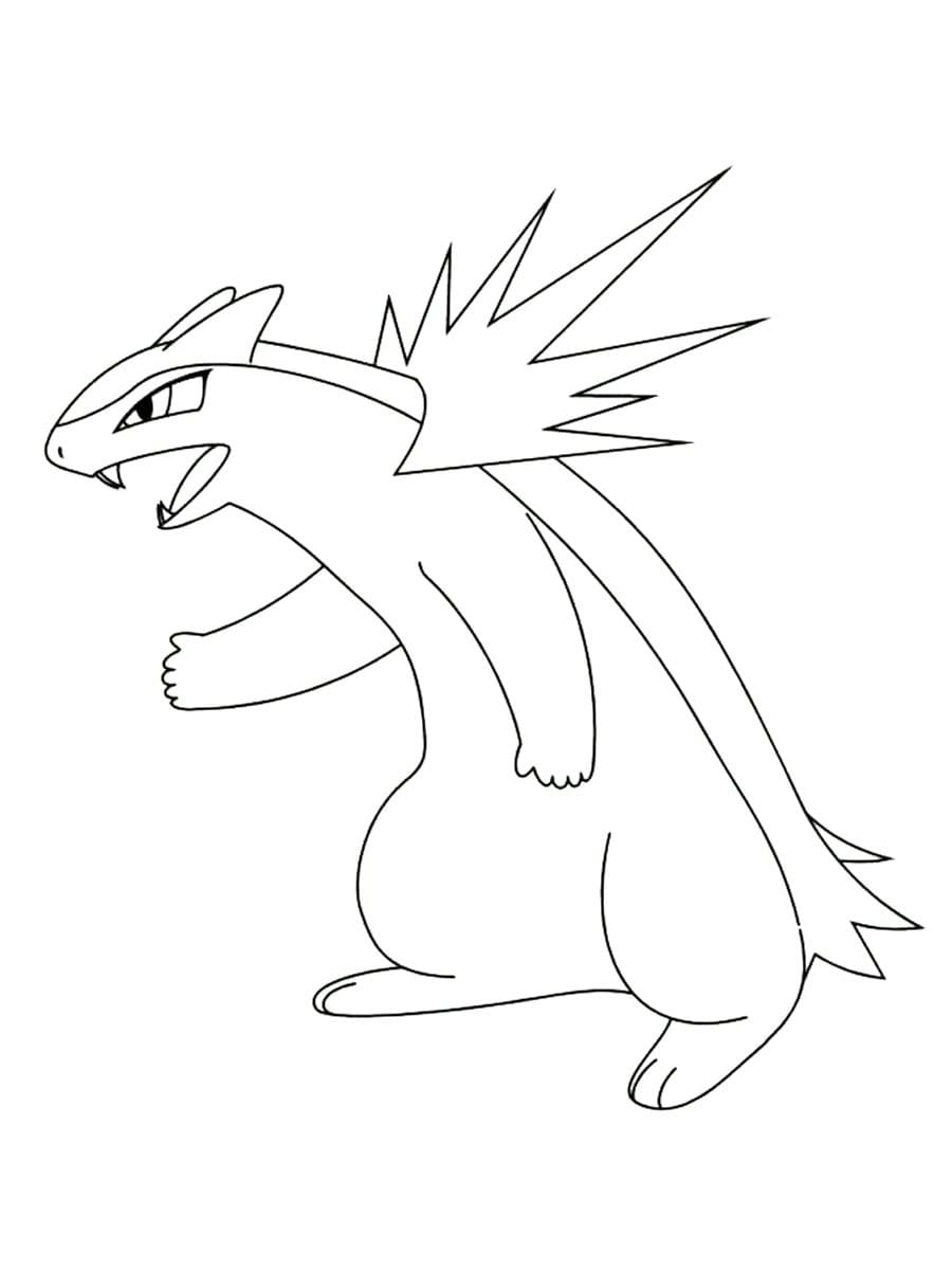 ζωγραφική Pokemon Typhlosion